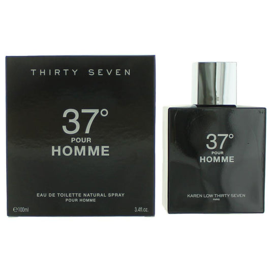 37 Degrees by Karen Low, 3.4 oz EDT Spray for Men