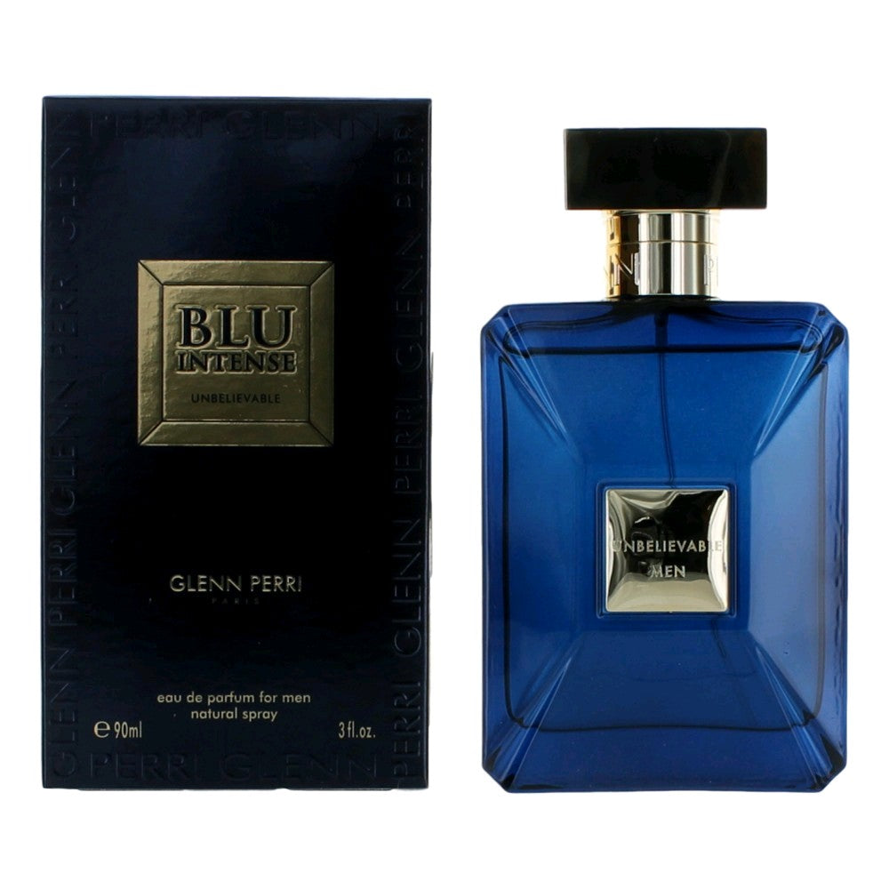 Unbelievable Blu Intense by Glenn Perri, 3.4oz EDP Spray for Men