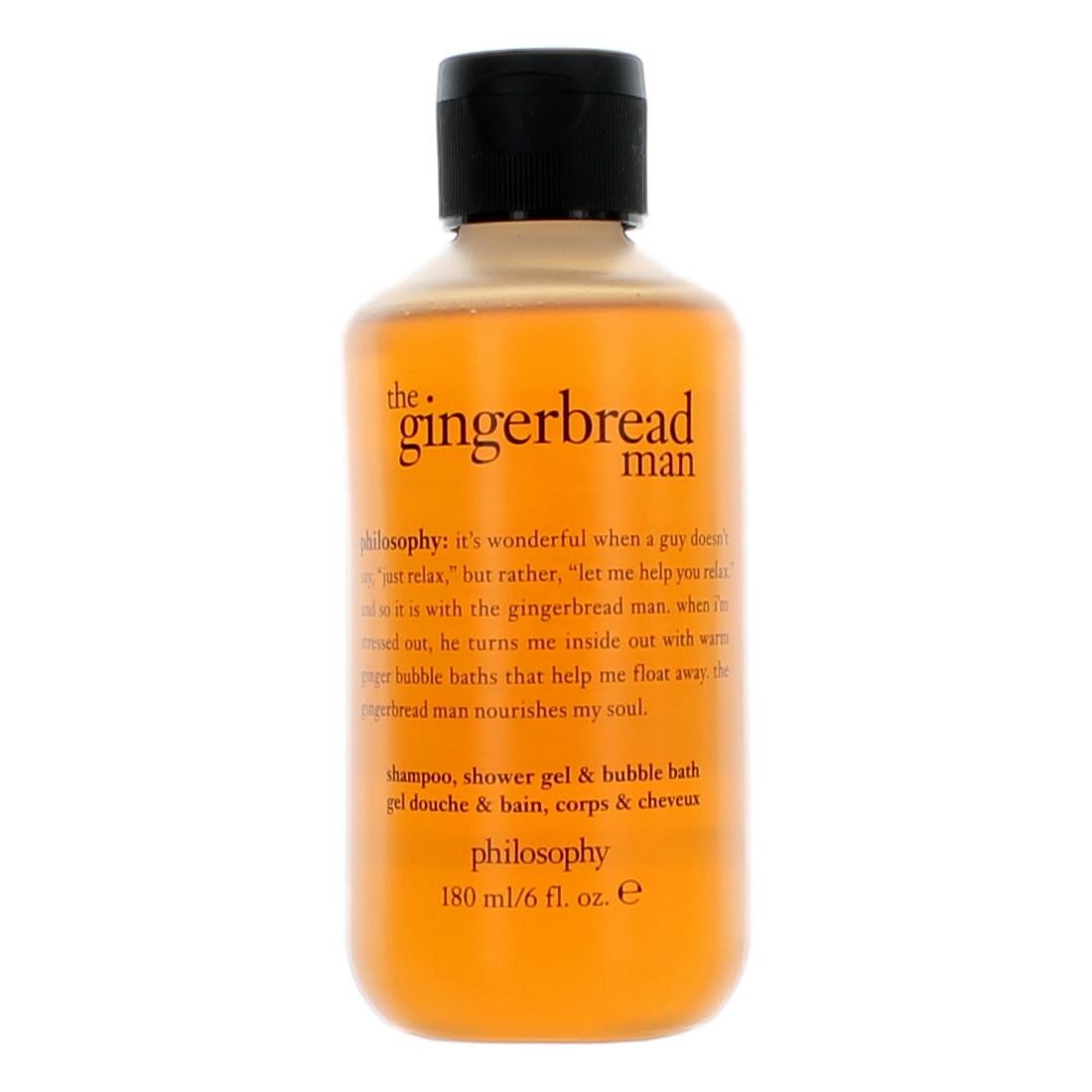 The Gingerbead Man, 6oz Shampoo, Shower Gel & Bubble Bath for Unisex