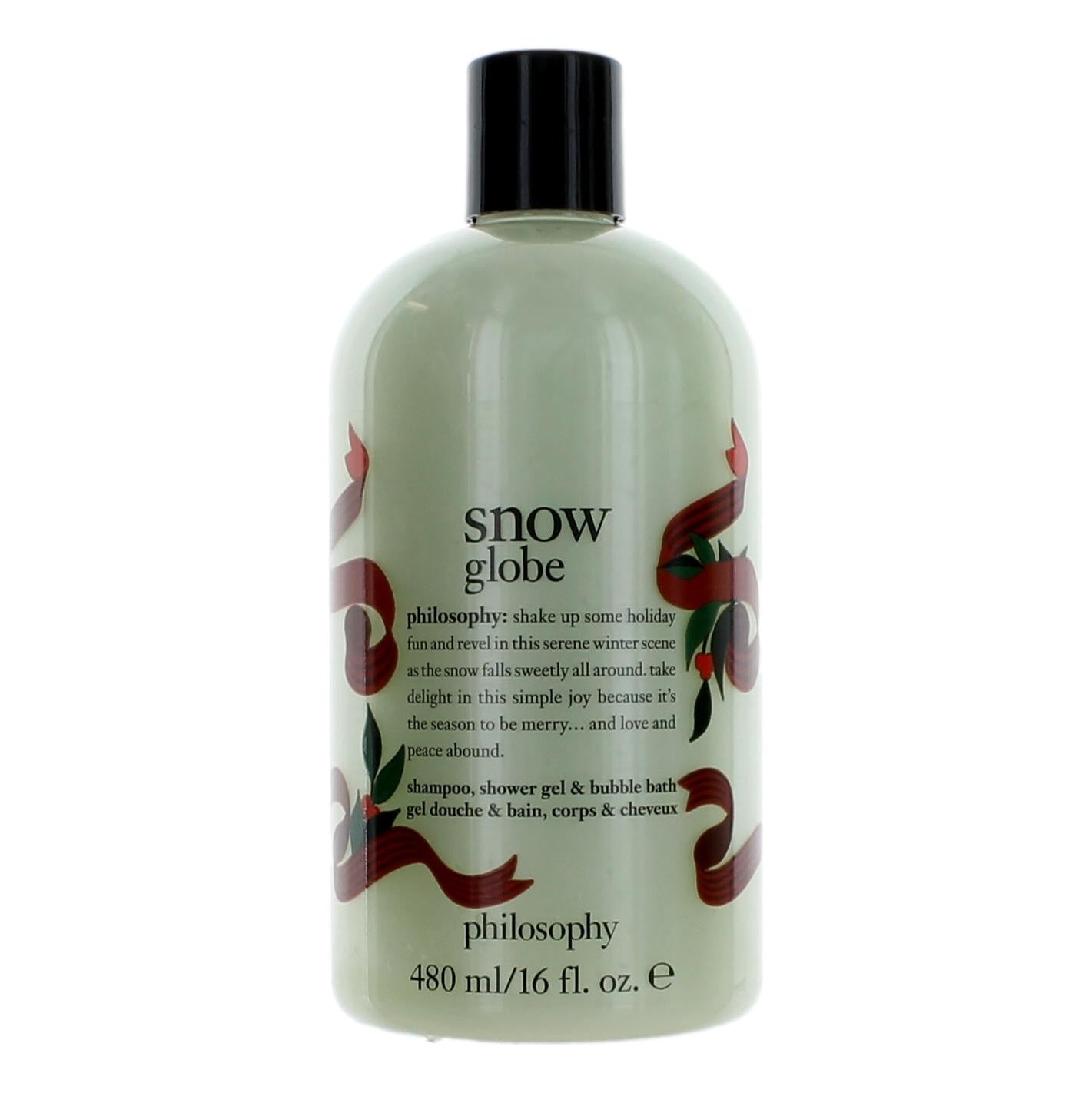 Snow Globe by Philosophy, 16oz Shampoo, Shower Gel & Bubble Bath for Unisex