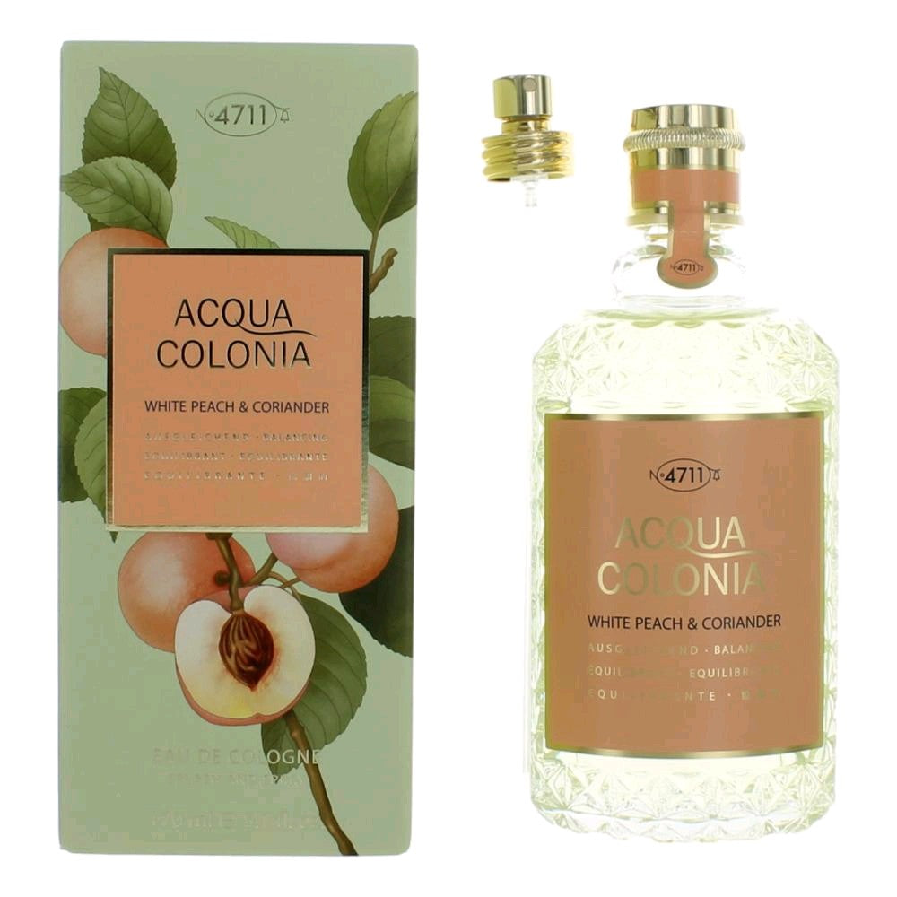 Acqua Colonia White Peach & Corriander by 4711, 5.7oz Eau De Cologne Spray women