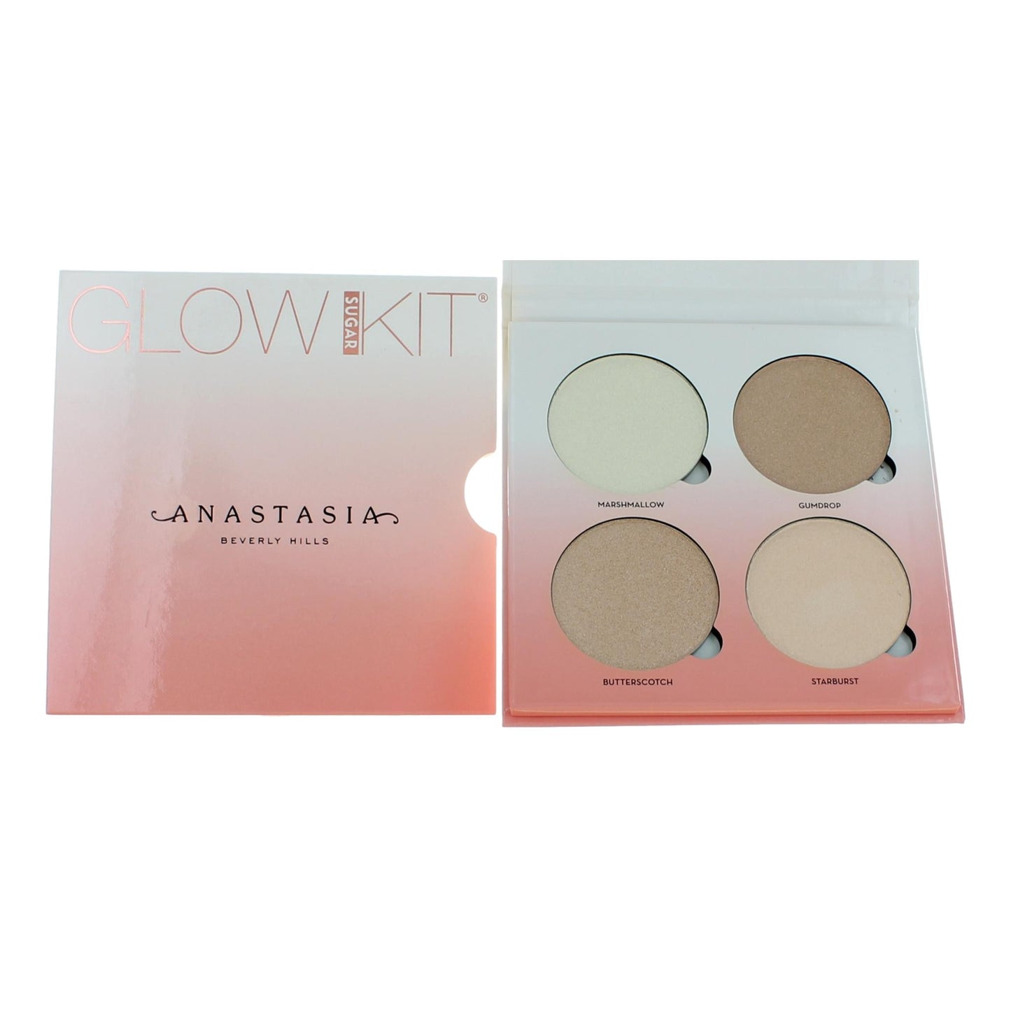 Anastasia Sugar Glow Kit, 4 Shade Metallic Powder Highlighters