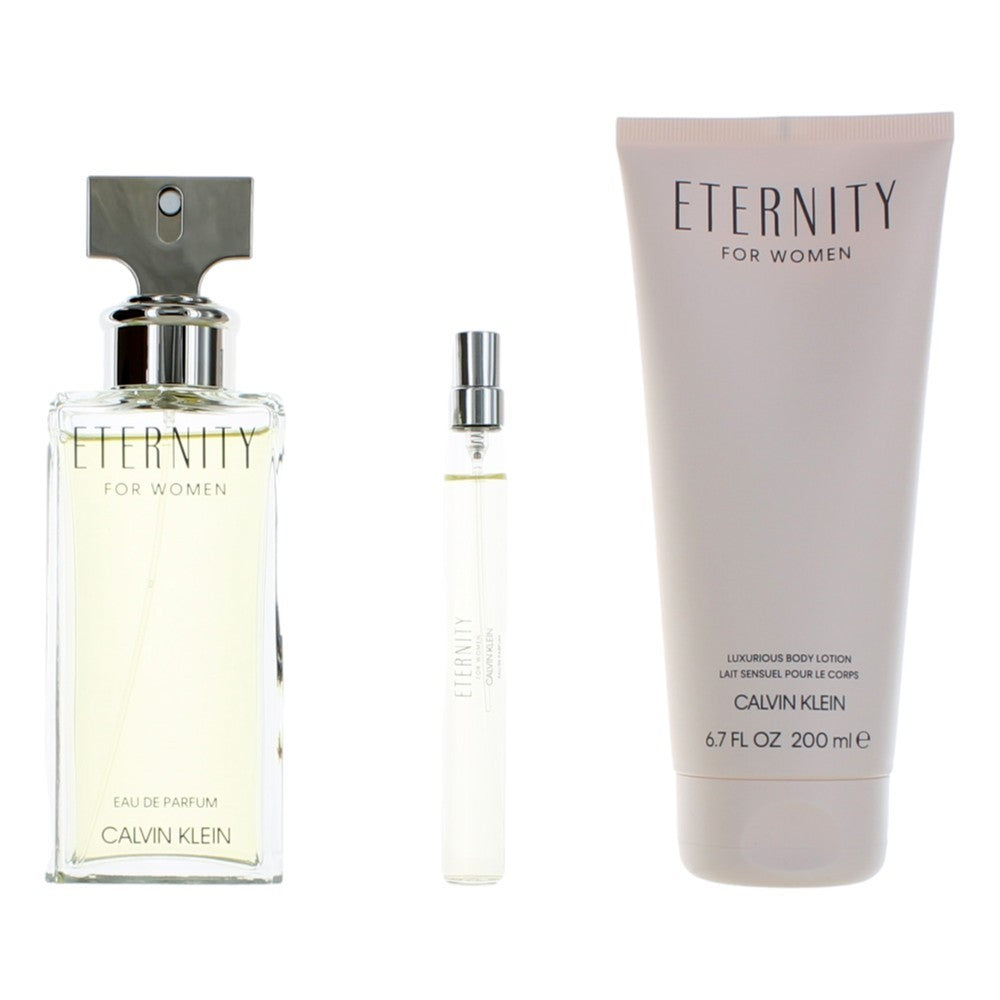 Eternity by Calvin Klein, 3 Piece Gift Set for Women