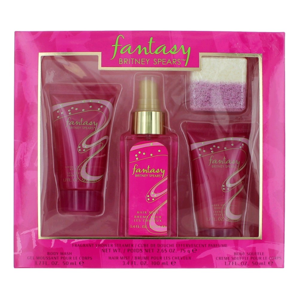 Fantasy by Britney Spears, 4 Piece Gift Set for Women