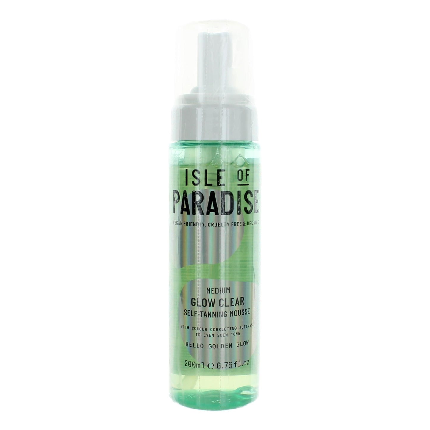 Isle of Paradise Glow Clear, 6.76oz Self Tanning Mousse - Medium