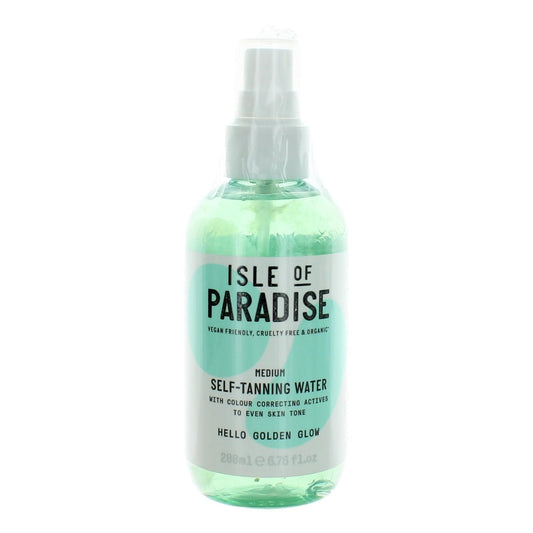 Isle of Paradise Hello Golden Glow, 6.76 oz Self Tanning Water - Medium