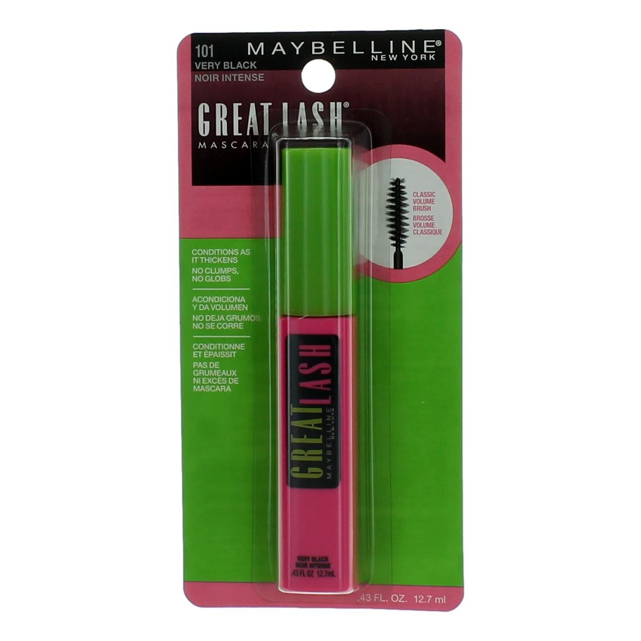 Maybelline Great Lash by Maybelline, .43 oz Mascara - 101 Very Black