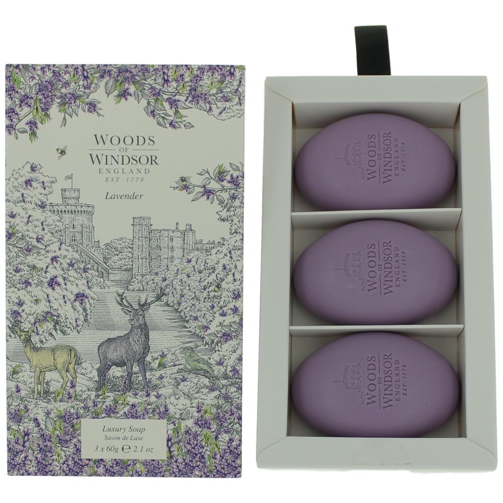 Woods of Windsor Lavender by Woods of Windsor, 3 X 2.1oz Luxury Soap women